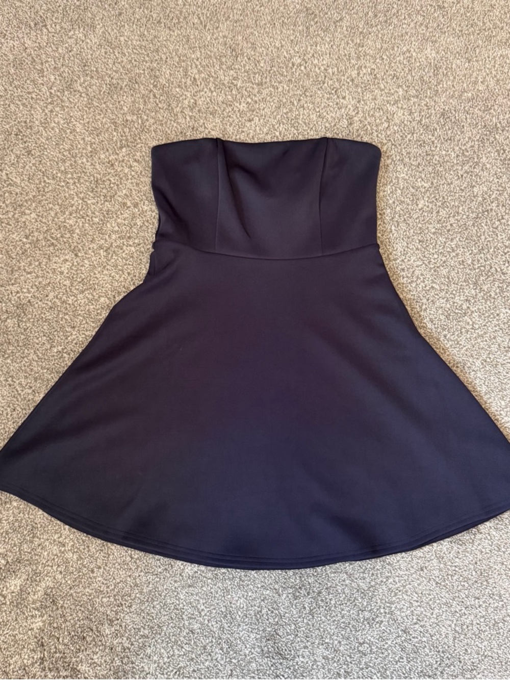 Altar'd State Strapless Navy Fit-and-Flare Dress Size M